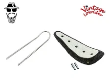 20" ORIGINAL LOWRIDER Velour Black/White 5 Button Seat W/Chrome SissyBar 20 Bike