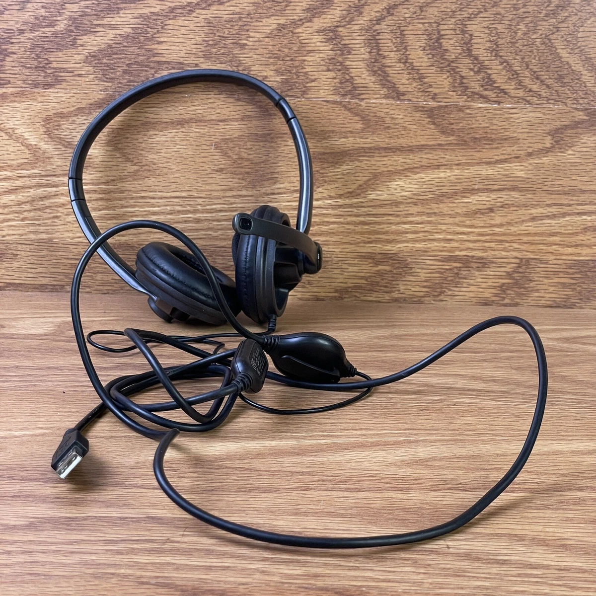 Logitech A 0374A Volume Control Gaming Work Headset w Mic Noise