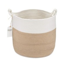 Parker Baby Nursery Storage Basket - Rope Storage Bin and Organizer for Laund...
