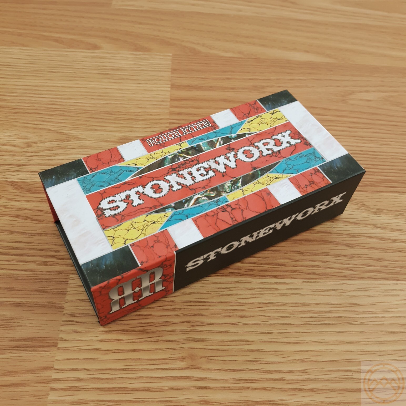 Rough Ryder Stoneworx Congress Pocket Knife 440B Steel Blades Synthetic Handle