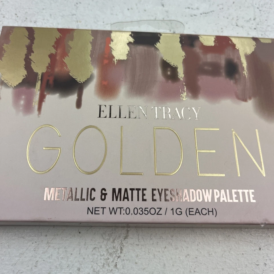 Paleta de sombras de ojos Ellen Tracy 15 colores. DORADO, metálico y mate. Caja abierta nueva. Foto 2 de 4