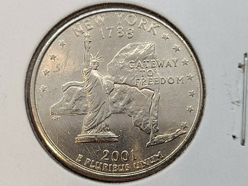 2001 P & D Washington State 2 Quarter Set New York Reverse - Picture 3 of 6