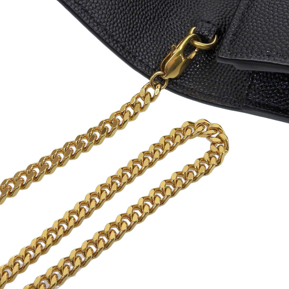 Borsa pochette SAINT LAURENT ChainShoulder 2WAY borsa a tracolla pelle nera