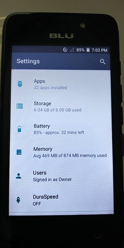 Smartphone BLU Dash L4 LTE, doppia SIM, display 4", 8 GB + 1 GB RAM, con carta prepagata da $ 5 - Foto 12 di 15