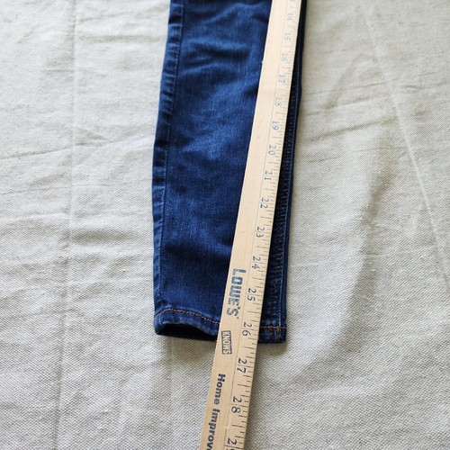 Topshop Jeans Womens 25x26* Dark Blue Denim Joni High Rise Skinny Ankle Stretch - Picture 4 of 13