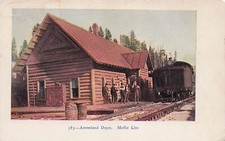 Arrowhead Railroad Train Station Depot Moffat Line Colorado CO Vtg Postcard E5
