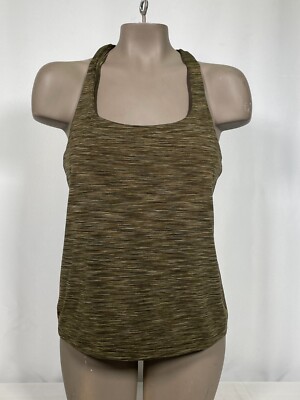 Athleta Transcend Scoop Built-In Bra Performance Tank Top Women's LARGE