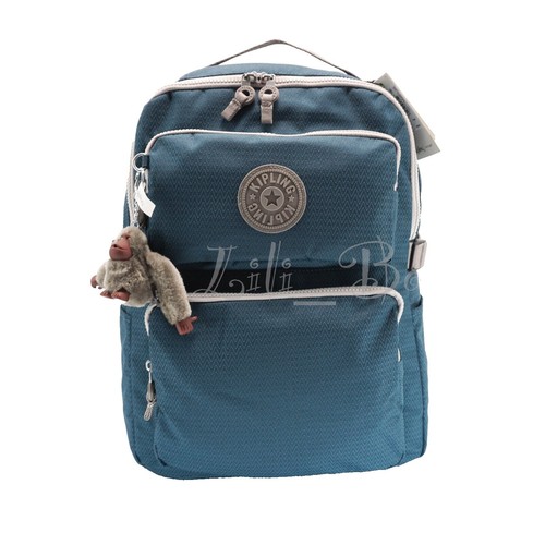 NEW Kipling Seoul laptop Large Backpack TEAL CLOVER  display picture 3