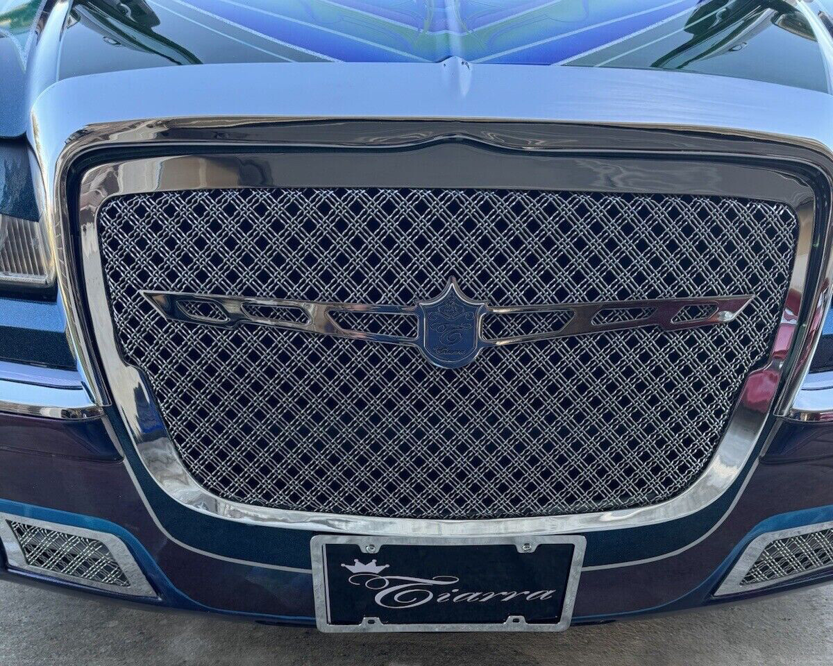 2005-2010 Chrysler 300C 300 chrome grill triple weave mesh Tiarra