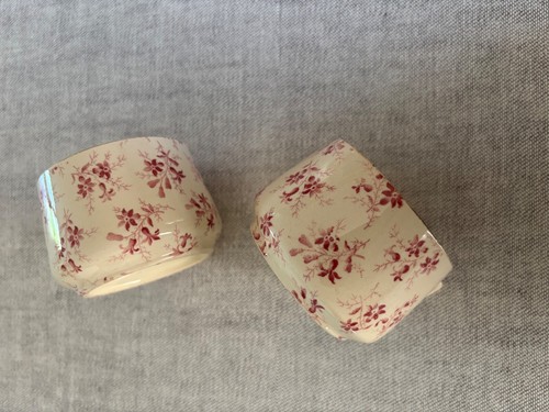 2 Tasses en faience Sarreguemines U&C service Perse fin 19ème