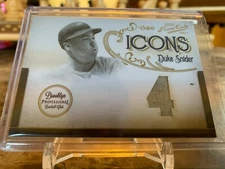 * HOF Legend Duke Snider 2011 Playoff Prime Cuts 6 Icons Patch /4 *
