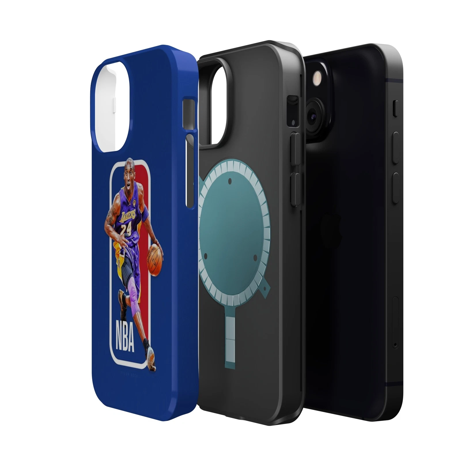 Kobe Bryant NBA Logo, Black Mamba Phone Case