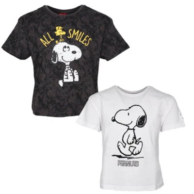Peanuts Snoopy Jugend Mädchen T-Shirt Shirt Gr. 134-164 100% Baumwolle - Bild 1 von 4