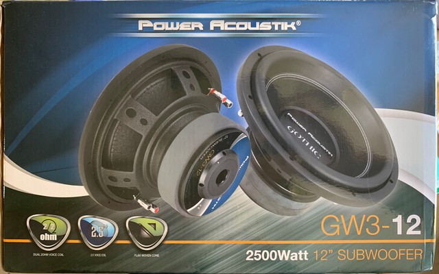 Power Acoustik GW312 1-Way 12in. Car 