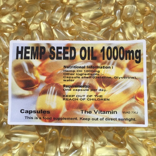 The Vitamin Hemp Seed Oil 1000mg 365 Capsules Bagged for sale online