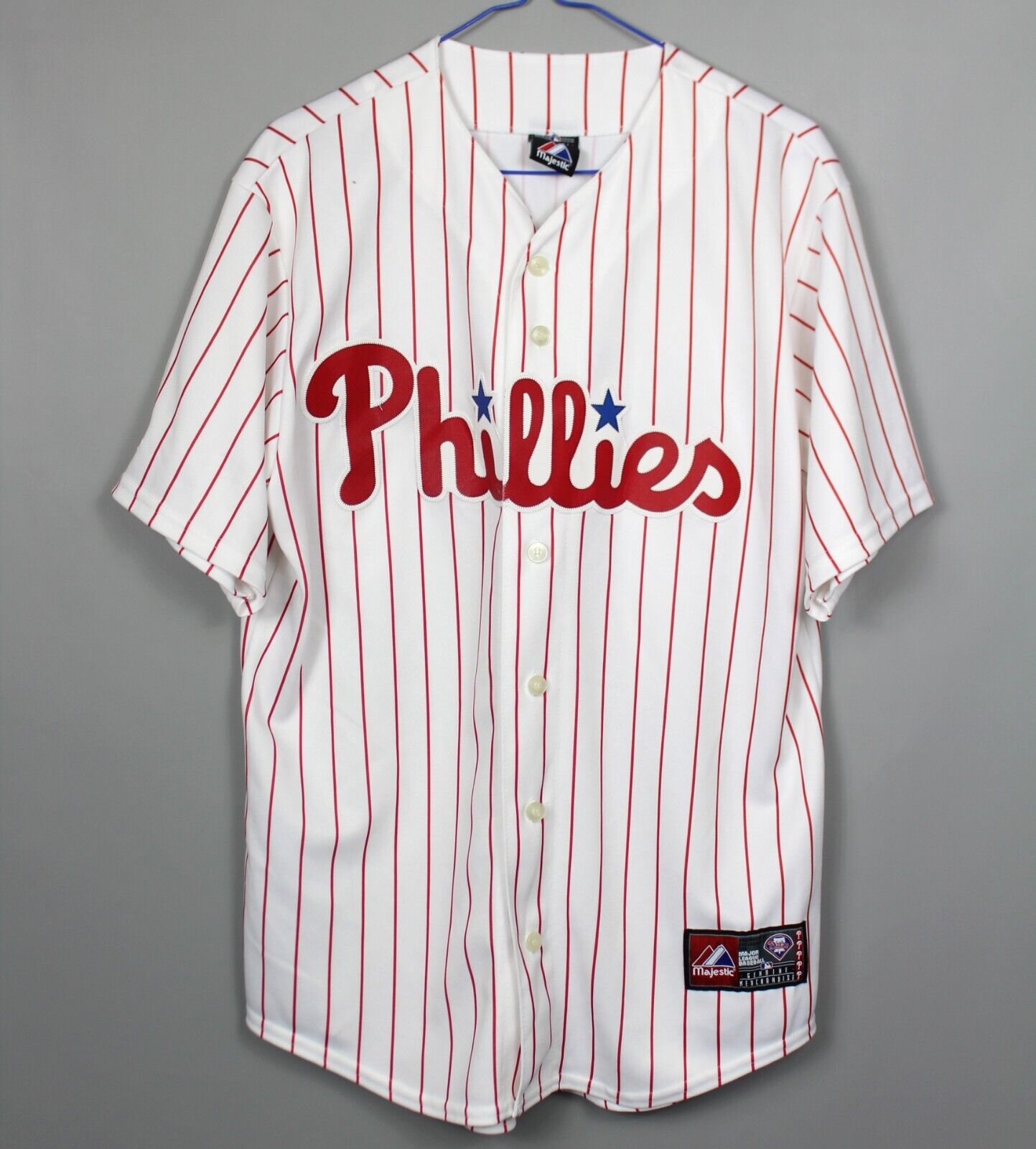 vertaling stroomkring toonhoogte PHILADELPHIA PHILLIES MAJESTIC JERSEY BASEBALL SHIRT SIZE XL | eBay