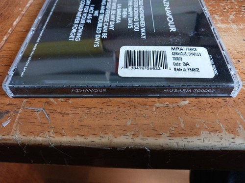 Aznavour SACD SDRM CD , 1990 Musarm Music Audio The Old Fashioned Way,EX FRANCE - Imagen 4 de 7