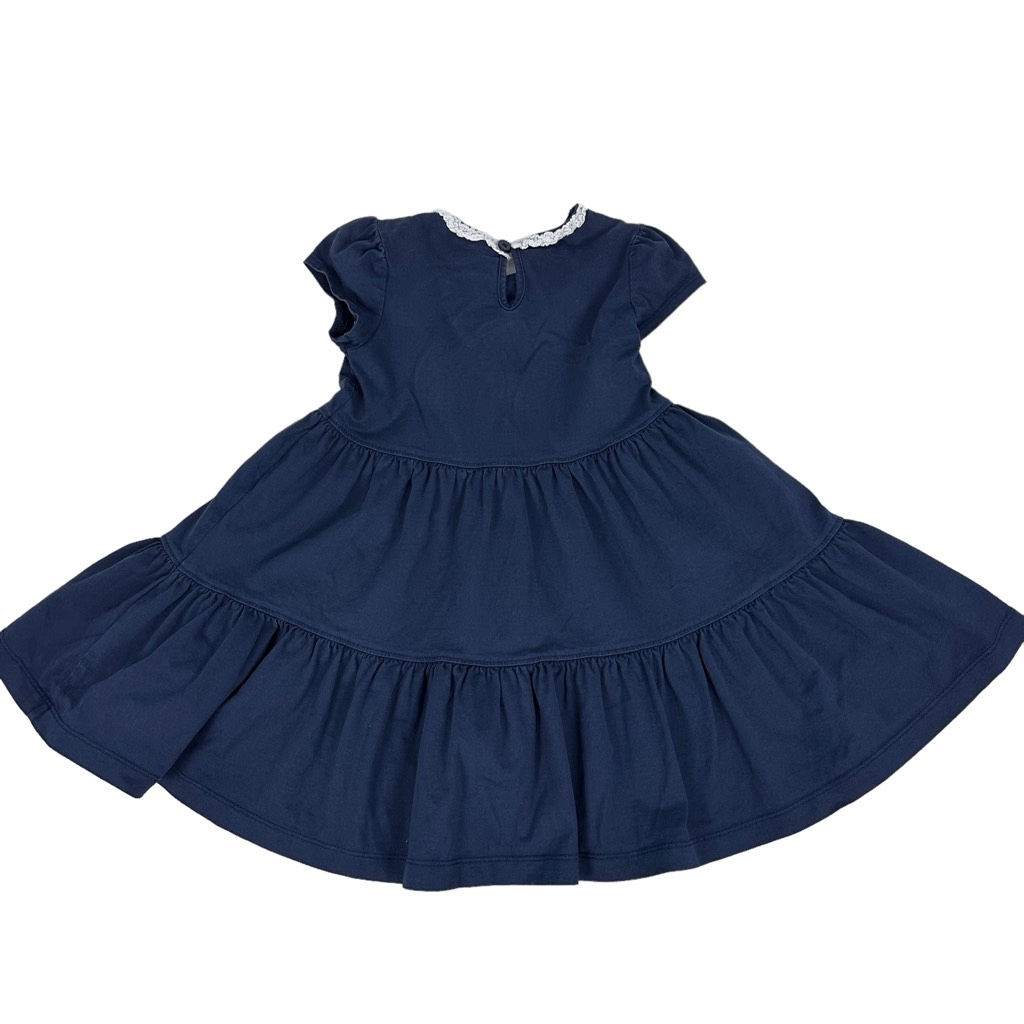 Hanna Andersson Navy Blue Twirl Dress with Crochet detail size 90 US 3 | eBay Hanna Andersson Navy Blue Twirl Dress with Crochet detail size 90 US 3 | eBay