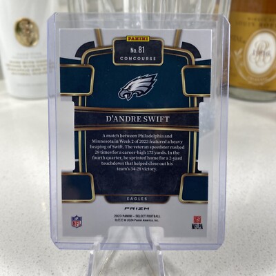 2023 Panini Select D'Andre Swift Zebra Die Cut Prizm CASE HIT SSP