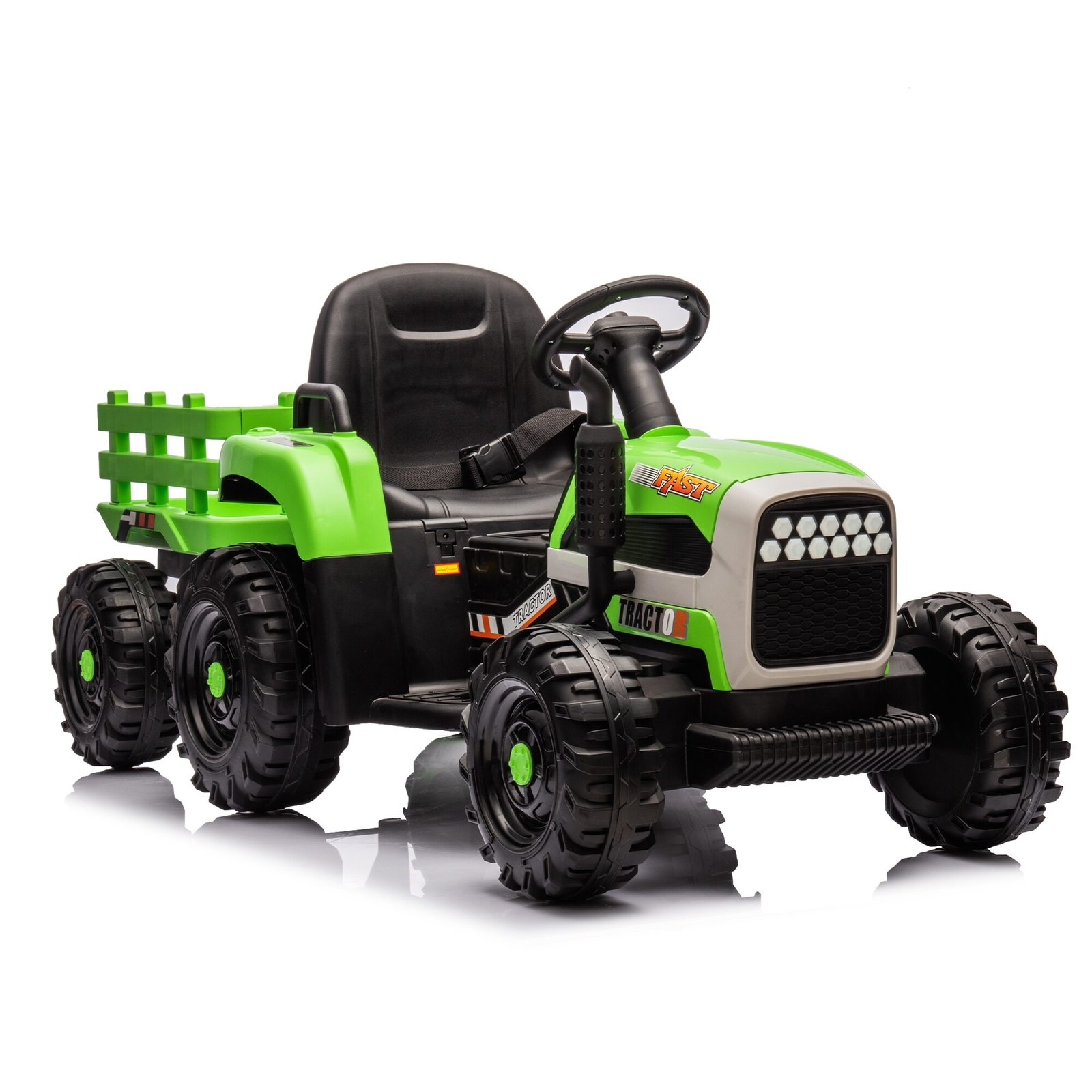 12V Battery Powered Electric Tractor Toy w/Remote