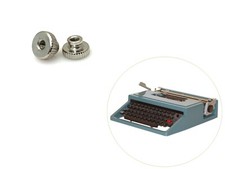 2 Thumb Nuts for Ventura Typewriter Ribbon Spool Replacement Vtg Screw thumbnail
