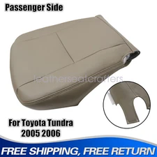 Front Passenger Side Bottom Leather Seat Cover Tan Fits 2005 2006 Toyota Tundra