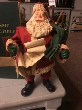 1993 CLASSIC COLLECTIBLES VI SANTA WITH SACK AND SMALL CHRISTMAS Wish List