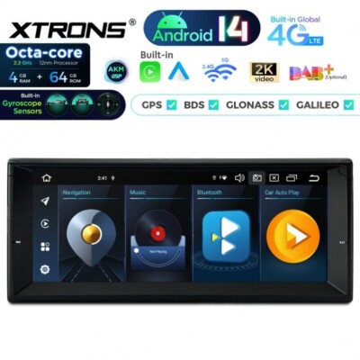 8-Kern 64GB 7'' 4G Android 14 GPS Autoradio WiFi Navi für BMW 5er E39/ M5/ E38+++