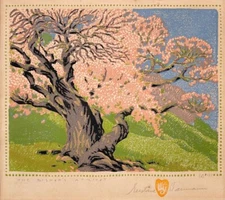 The Bishop's Apricot : Gustave Baumann : 13x 19 Archival Quality Art Print