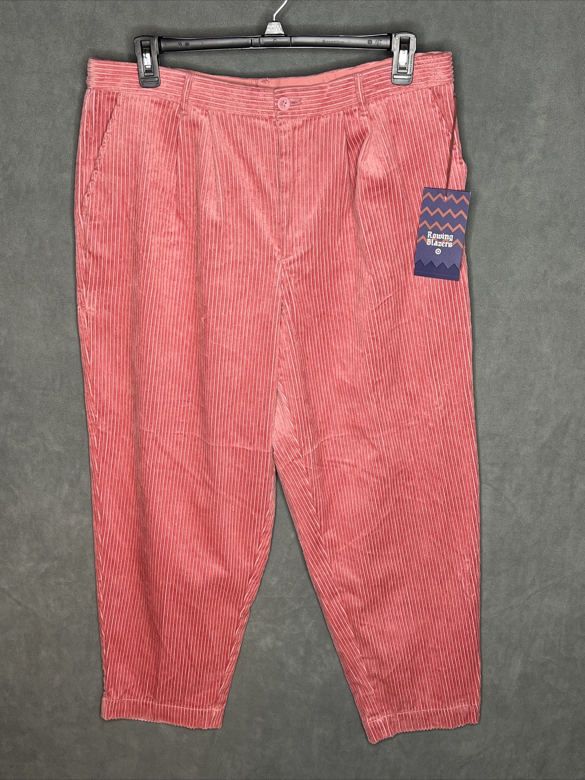 FILA Pantaloni canottaggio Blazer X Target donna velluto a coste gambe dritte taglia 16 rosa