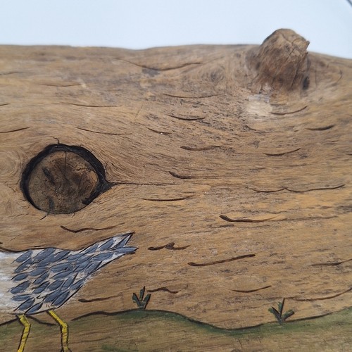 Driftwood Seagull Beach Wall Hanging Hand Painted S Willmar Signed - Picture 6 of 11