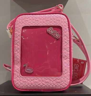 Barbie The Movie Allover Print Pin Crossbody Bag