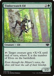 Timberwatch Elf #220 Commander 2014 MTG