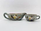 Vintage Stangl Golden Harvest Gravy Boat & Cup Set 1.30 lb USA NJ Pottery