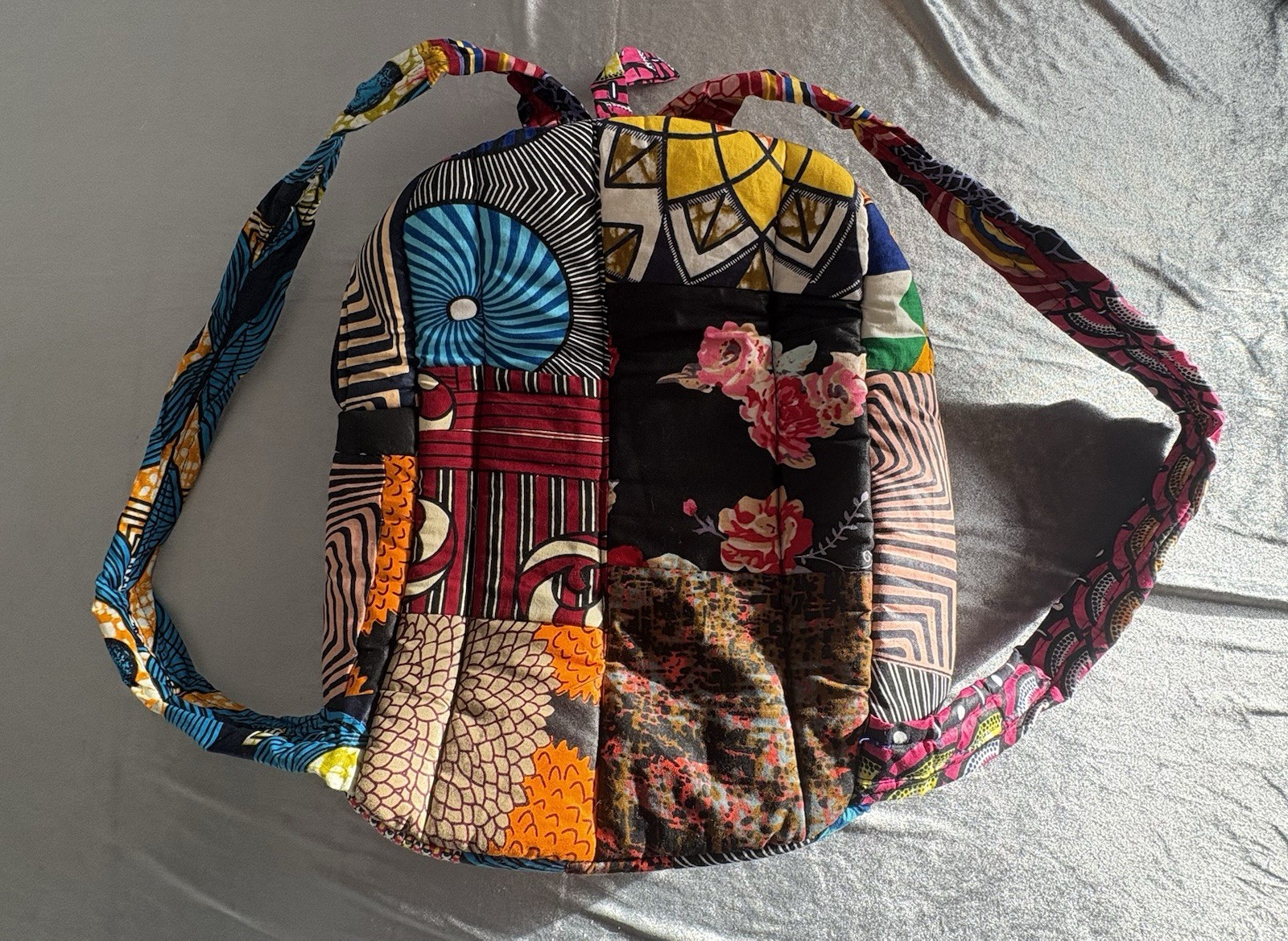 Handmade Patchwork African Print Fabric Shoulder … - image 2