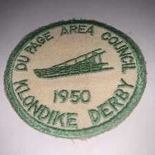 VINTAGE BSA PatchDu Page Area Council 1950 Klondike Derby.  S/330