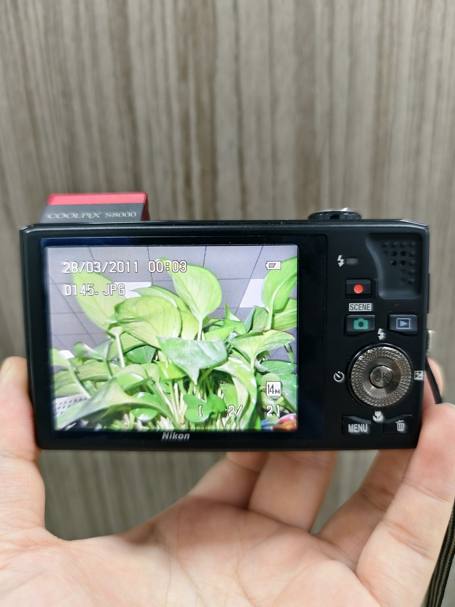 Nikon COOLPIX S8000 14.2 MP 10x Optical Zoom red Digital Camera