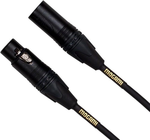 Mogami Gold Studio 02 XLR to XLR Quad Conductor Patch Cable 2 feet with Gold...
