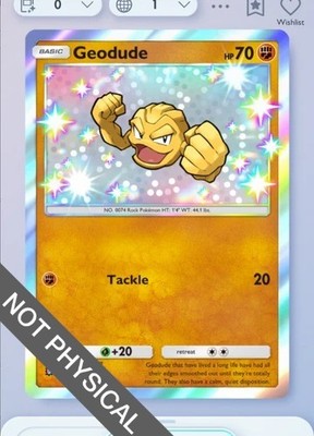 Geodude Shiny 1⭐, Pokemon TCG Pocket, Mega-Rising, English