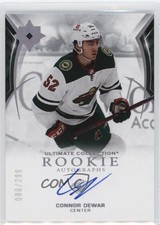 2021-22 Upper Deck Ultimate Collection Rookies /299 Connor Dewar #183 Auto 4et