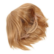 Men Short Wig: Fluffy Synthetic Hair For Halloween Cosplay - Heat Resistant