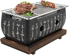 Portable Japanese Charcoal BBQ Grill Mini Tabletop Stove Indoor Outdoor