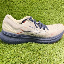 Brooks Glycerin 19 Mens Size 9 Gray Blue Athletic Running Walking Shoes Sneakers