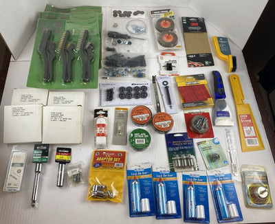 Lot of 38 New Old Stock Tool Lot, Various New Hand Tools, And Other Handy Items