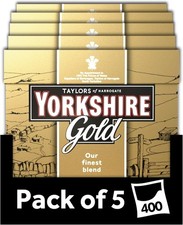 Yorkshire Tea Gold 400 Tea Bags 5x80 Pack Premium Black Tea