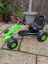 Kids Pedal Green Go Kart Used and in Good Condition