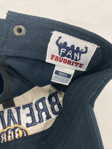 Cappello regolabile Milwaukee Brewers Baseball MLB preferito dai fan pulizia NUOVO - Foto 3 di 3