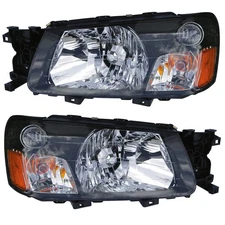 Headlights Front Lamps Pair Set for 05-05 Subaru Forester Left & Right