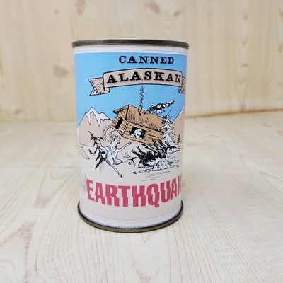 1991 Dynmo Co Alaskan Canned Earthquake Battery Operated Souvenir Shakes DENTED