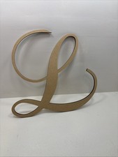 Wooden Letter 14  Chopin Script Letter L Paintable